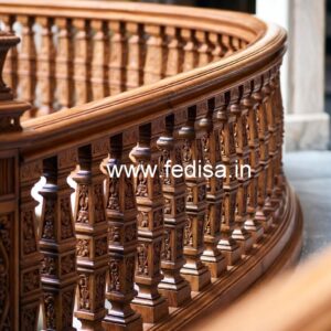 Decorative Brass Wood Railings for Home No-3936