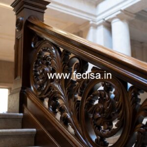 Brass Wood Balcony Safety Railings No-3946