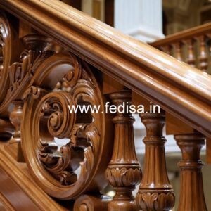 Decorative Brass Wood Balcony Fence No-3957