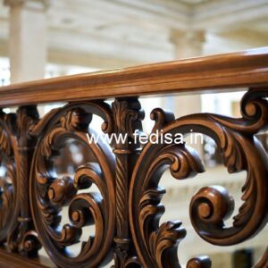 Luxury Brass Wood Railings for Interior No-3963