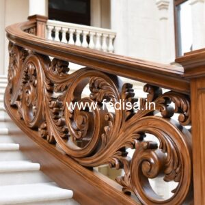 Decorative Brass Wood Stair Fence Collection No-3994