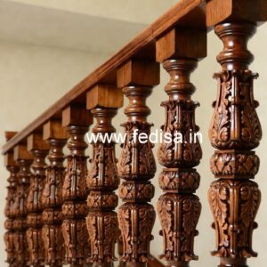 Decorative Brass Wood Handrails for Home No-4005