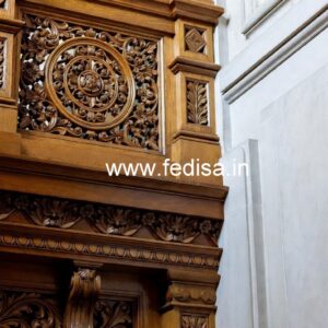 Premium Brass Wood Staircase Handrails No-4012