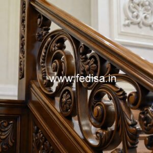 Elegant Brass Wood Fence Design Collection No-4022