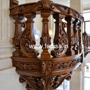 Elegant Brass Wood Staircase Interior Inspiration No-4028