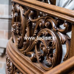 Modern Brass Wood Fence Design Inspiration No-4039