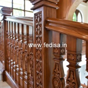 Modern Brass Wood Balcony Decor Collection No-4045
