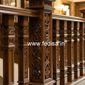 Luxury Brass Wood Balcony Decor Ideas No-4056