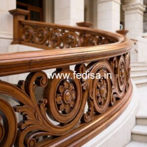 Decorative Brass Wood Fence Collection for Villas No-4067