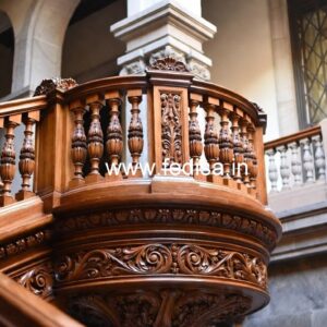 Luxury Brass Wood Fence with Elegant Style No-4079