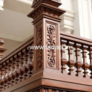 Decorative Brass Wood Fence with Contemporary Style No-4096