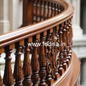Stylish Brass Wood Staircase Fence Collection No-4098