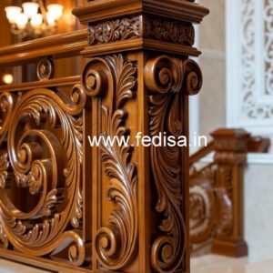 Premium Brass Wood Balcony Design Inspiration No-4100