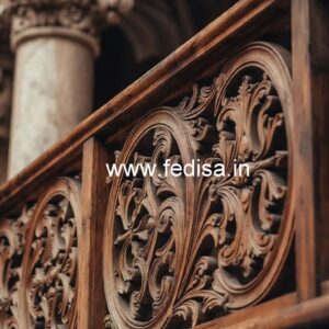 Luxury Brass Wood Balcony Railings Collection No-4103