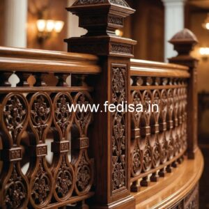 Decorative Brass Wood Stair Fence Trends No-4140