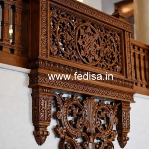 Luxury Brass Wood Handrails for Stylish Interiors No-4153
