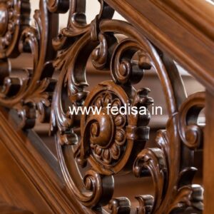 Premium Brass Wood Balcony Design Collection No-4157