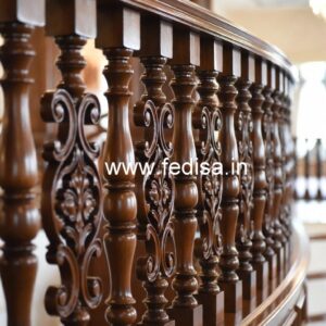 Elegant Brass Wood Staircase Collection 2039 No-4162