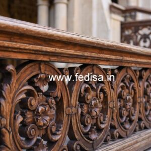 Decorative Brass Wood Balcony Decor with Modern Style No-4188