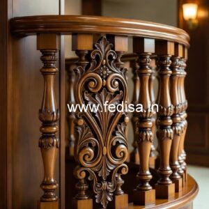 Stylish Brass and Wood Railing Ideas No-4203