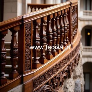 Beautiful Brass Wood Railing Inspiration No-4211