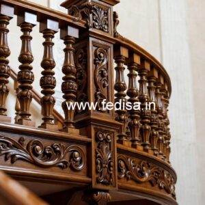 Royal Brass Wood Railing Design No-4214