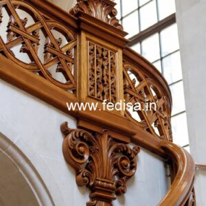 Premium Brass Wood Staircase Collection No-4223