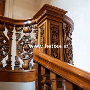 Brass Wood Railings for Contemporary Homes No-4233