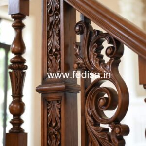 Decorative Brass Wood Railings for Home No-4236