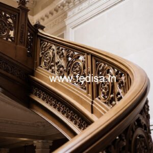 Brass Wood Balcony Safety Railings No-4246