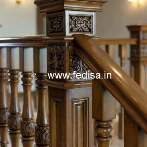 Elegant Brass Wood Fence for Villas No-4252