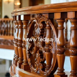Stylish Brass Wood Balcony Decor Ideas No-4254