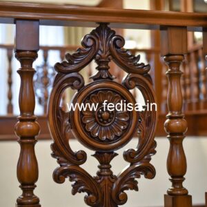 Brass Wood Handrail with Contemporary Style No-4256