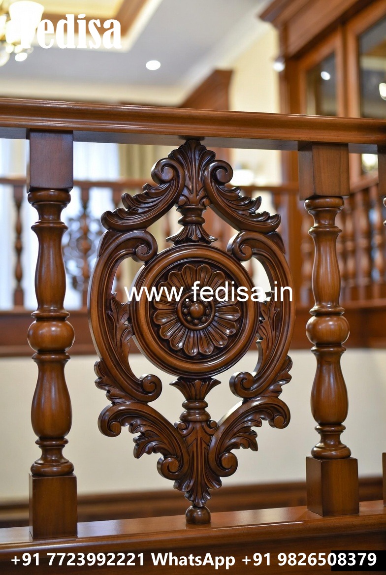 Brass Wood Handrail with Contemporary Style No-4256
