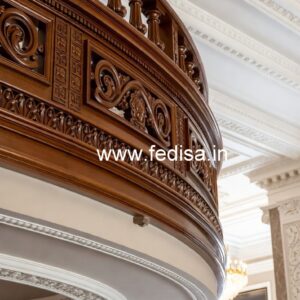 Brass Wood Balcony Handrail Inspiration No-4264