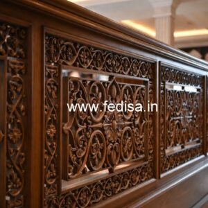 Brass Wood Fence with Modern Finish No-4268
