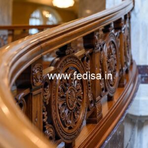 Elegant Brass Wood Staircase Fence Collection No-4281