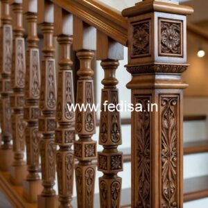 Brass Wood Railings for Dream Homes No-4282