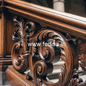 Decorative Brass Wood Staircase Side Rails No-4283