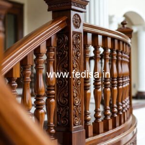 Stylish Brass Wood Handrail Trends 2040 No-4285