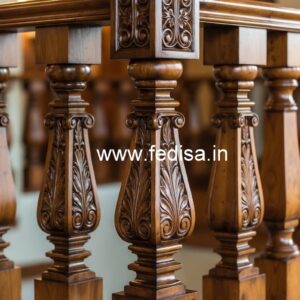 Brass Wood Railing for Modern Interior Decor No-4291