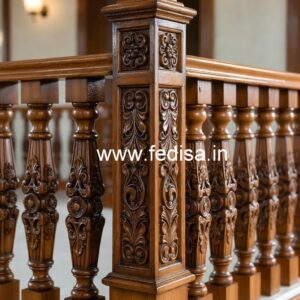 Decorative Brass Wood Stair Fence Collection No. 4294