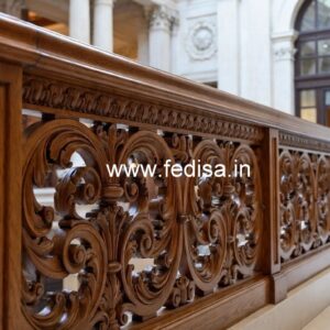 Brass Wood Balcony Fence with LED Lights No-4297