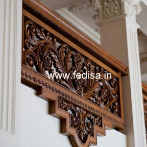 Stylish Brass Wood Staircase Design Inspiration No-4298