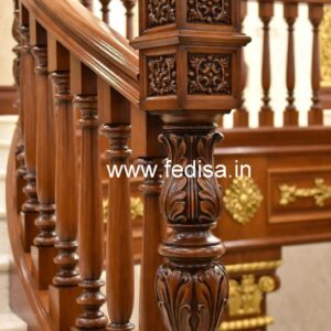 Decorative Brass Wood Handrails for Home No-4305