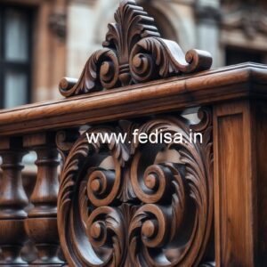 Luxury Brass Wood Balcony Design Trends No-4306