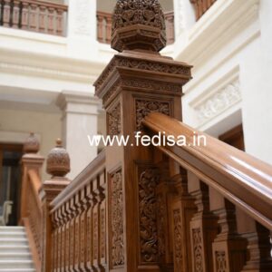 Brass Wood Staircase Railings for Dream Homes No-4307