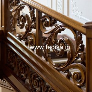 Brass Wood Railings for Luxury Staircases No-4319