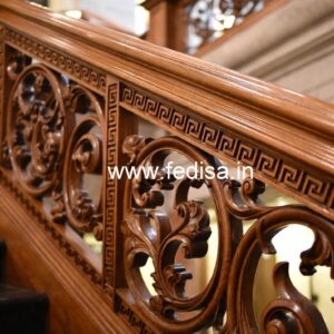 Elegant Brass Wood Fence Design Collection No-4322