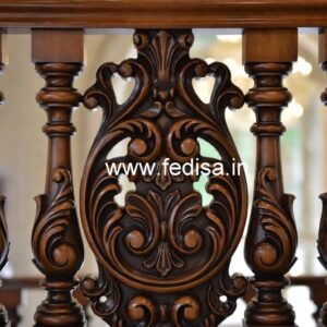 Luxury Brass Wood Balcony Safety Fence No-4324